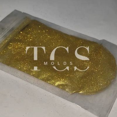 Golden glitter dust
