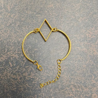 Hollow bracelet Bazel (diamond)