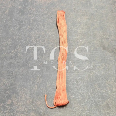 Peach cotton thread - craft thread/cord for resin art and craft projects