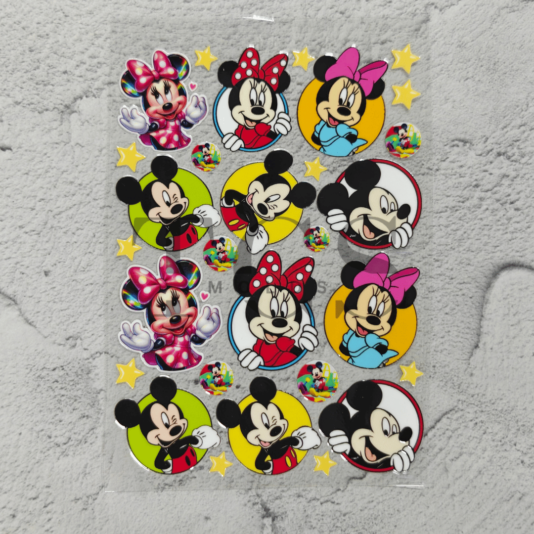 A6 Uv dtf sheet Mickey mouse