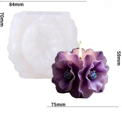 Succulent flower silicone mold | Silicone Mold for Resin & Candle Casting India