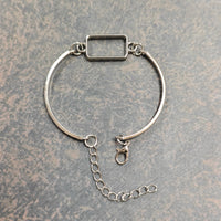 Hollow bracelet Bazel (rectangle)