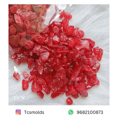 Mixed Colour Crystals 250 Grams Red for Resin Art | Premium Epoxy Resin Supplier India
