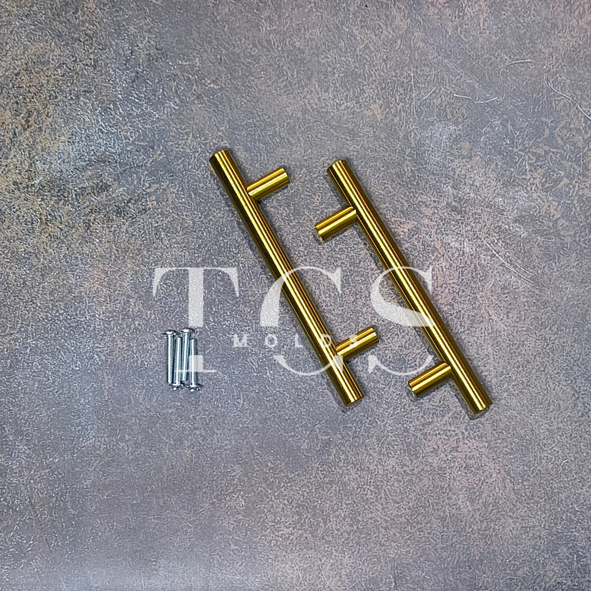 6inch Metal Tray Handle Set Golden | Craft Supply India