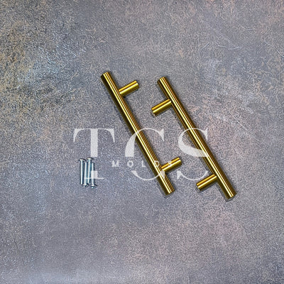 6inch Metal Tray Handle Set Golden | Craft Supply India