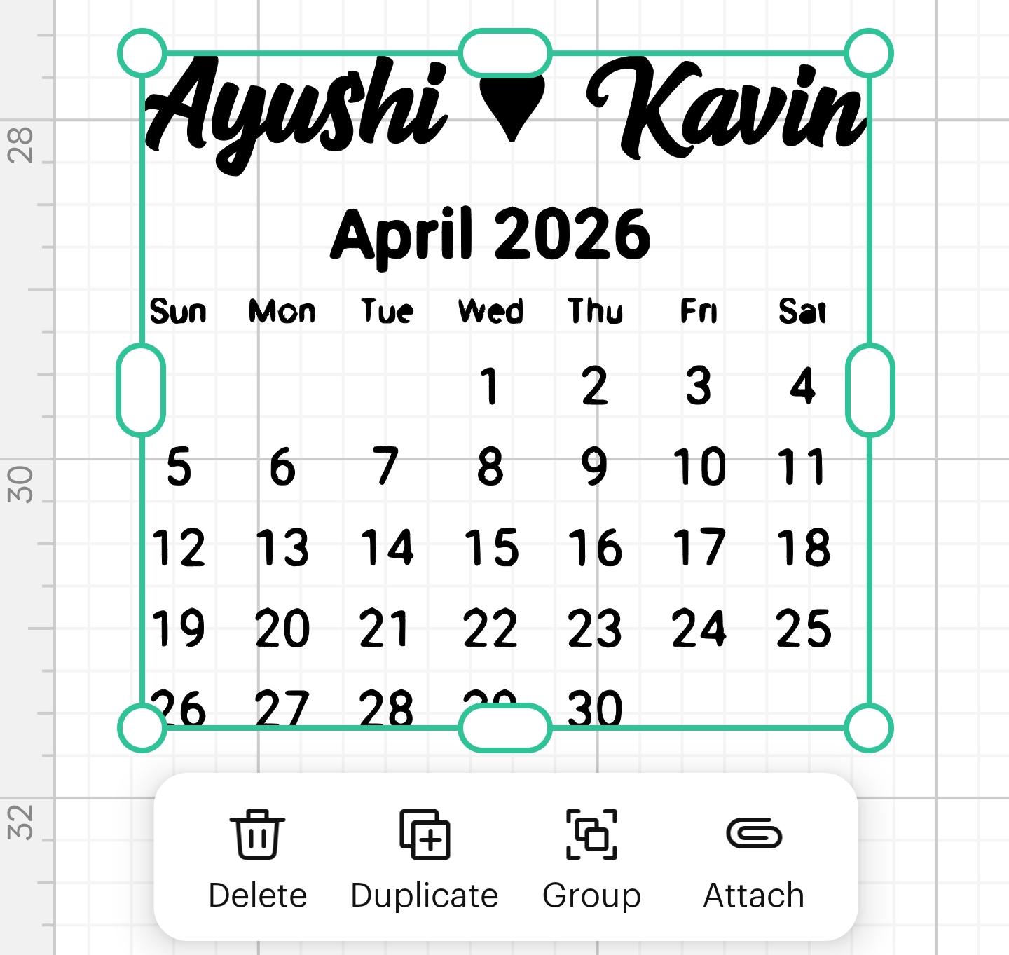 Full Sticker design example